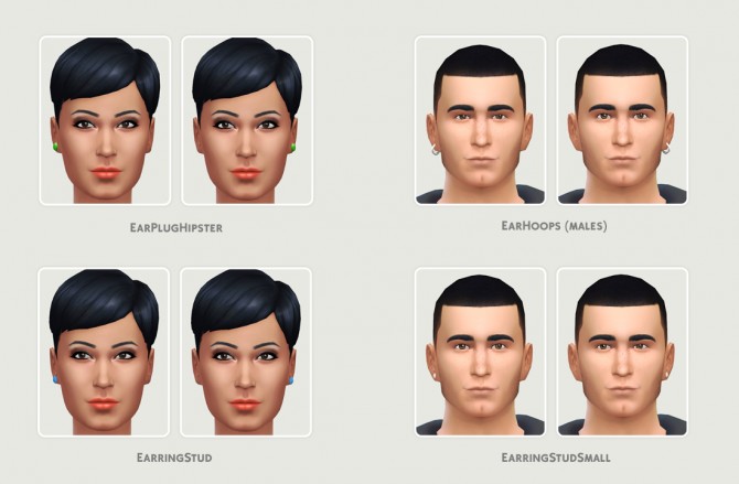 Sims 4 Individual piercings at LumiaLover Sims