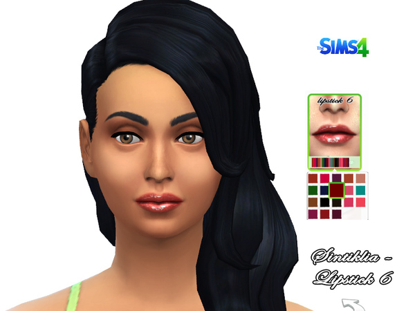 Sims 4 Lipstick 6 by Sintiklia at TSR