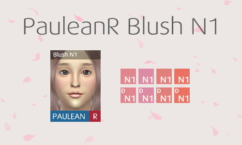 Sims 4 Blusher N1 at Paulean R