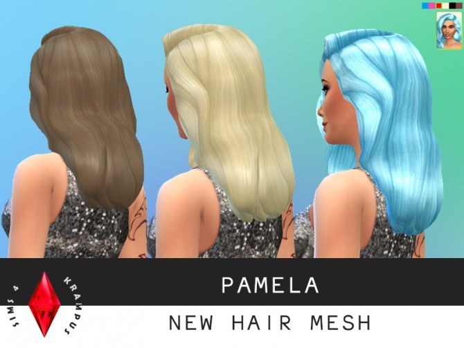 Sims 4 Pamela new hair mesh at Sims 4 Krampus