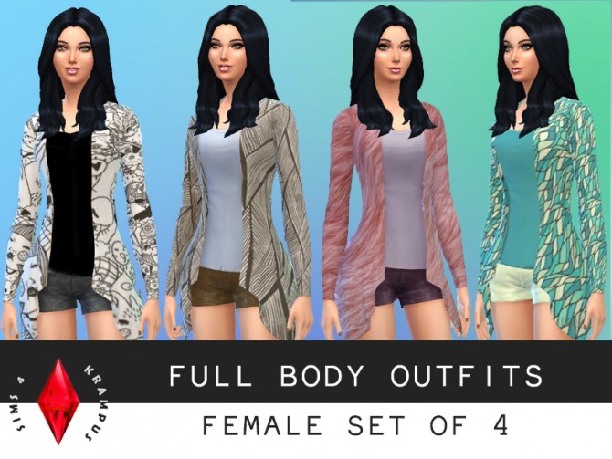 Sims 4 Full body wrap outfits at Sims 4 Krampus