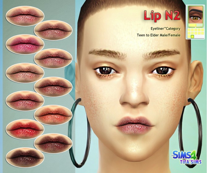 Sims 4 Lip N2 at Tifa Sims