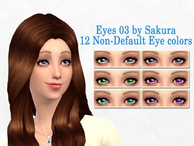 Sims 4 Eyes 03  in 12 colors at Sakura