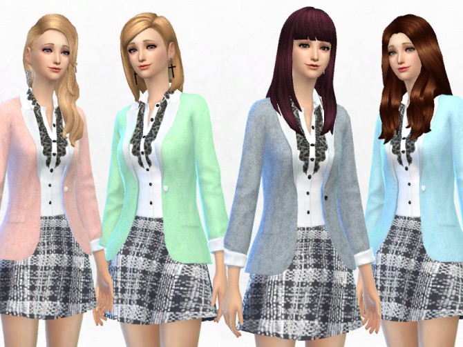Sims 4 Pastel Blazer at Sakura