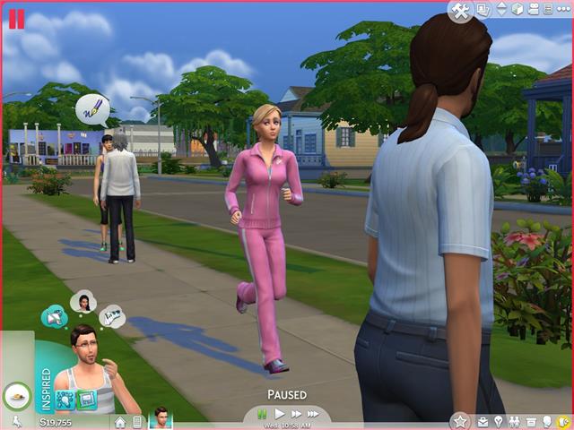 Sims 4 Less Frequent NPC Pushups by Shimrod101 at Mod The Sims