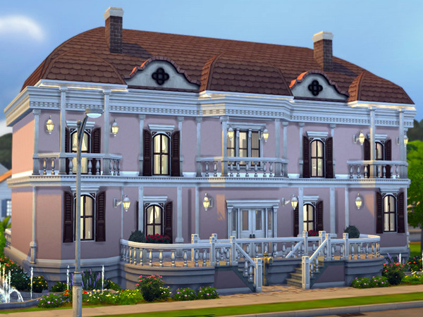 Sims 4 MB Chalet Amour mansion by matomibotaki at TSR