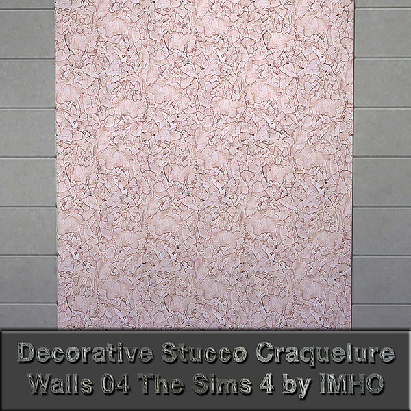Sims 4 Decorative Stucco Craquelure Walls at IMHO Sims 4