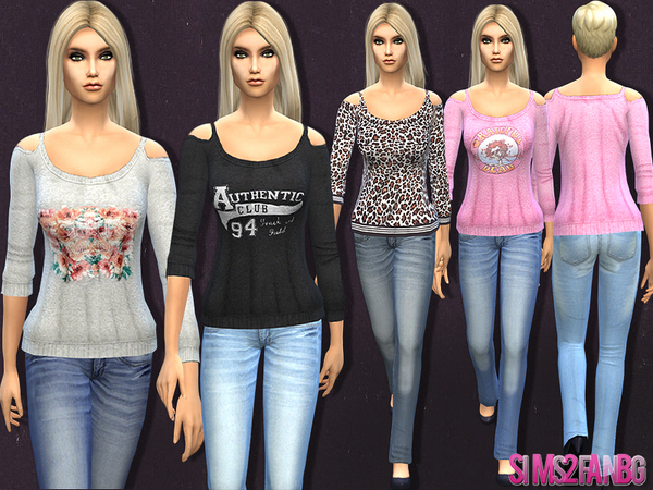 Sims 4 Female casual set by sims2fanbg at TSR