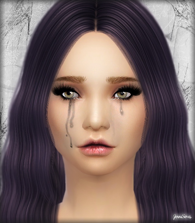 Sims 4 Halloween & tears Makeup at Jenni Sims