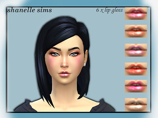 Sims 4 6 x lip gloss with teeth showing at Shanelle Sims