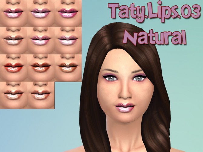 Sims 4 Natural lips 03 at Taty – Eámanë Palantír