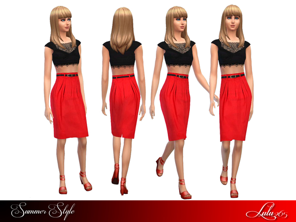 Sims 4 Summer Style outfit by Lulu265 at TSR