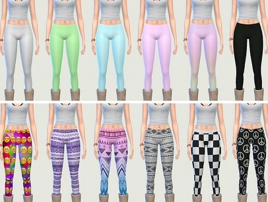 High-waisted tights at LumiaLover Sims » Sims 4 Updates