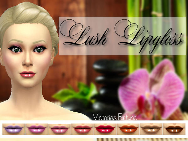 Sims 4 Victorias Fortune Lush Lipgloss by fortunecookie1 at TSR