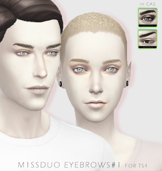 Sims 4 Eyebrows for TS4 by Miss Duo at m1ssduo