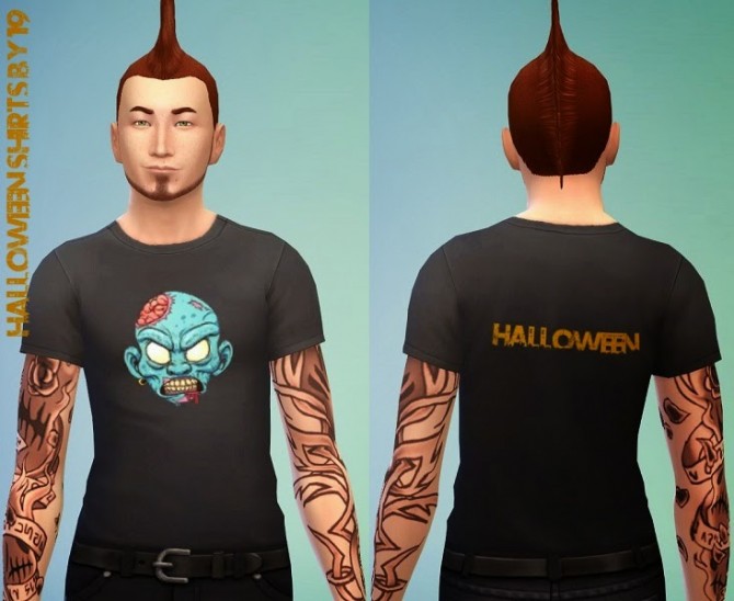 Sims 4 Halloween T Shirts by Michaela P. at 19 Sims 4 Blog