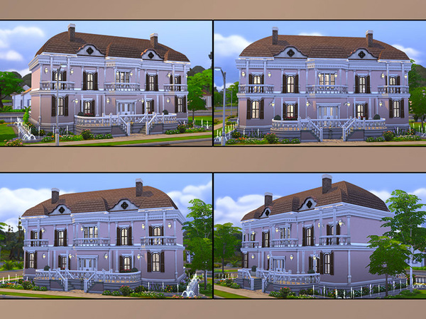 Sims 4 MB Chalet Amour mansion by matomibotaki at TSR