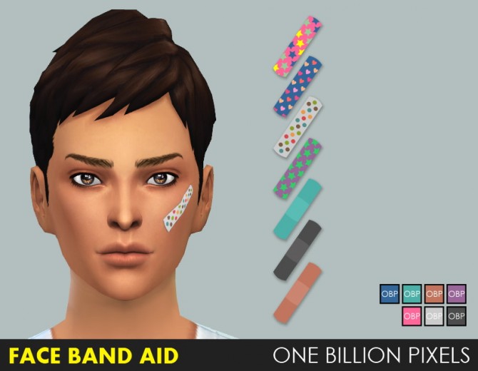 Sims 4 Face Band Aid at One Billion Pixels