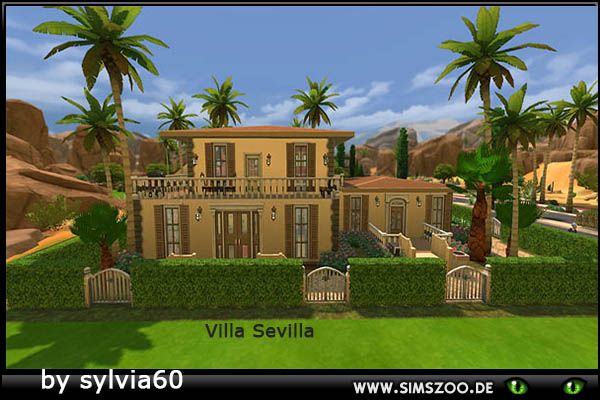 Sims 4 Sevilla Villa by sylvia60 at Blacky’s Sims Zoo