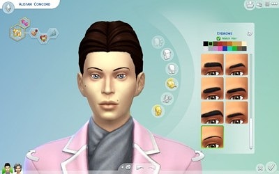 Feminine Brows for Males by HugeLunatic at Mod The Sims