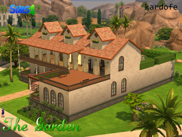 Sims 4 The Garden lot by kardofe at TSR