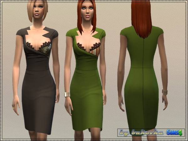 Sims 4 Dress with Bustier by bukovka at TSR