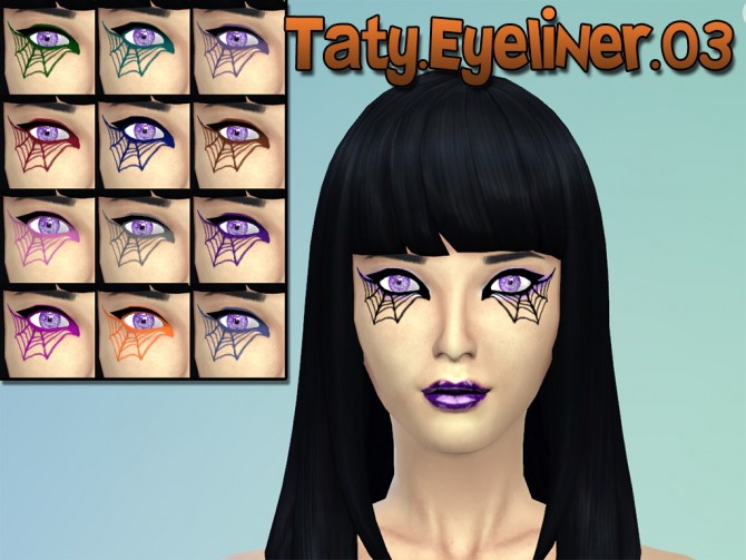 Sims 4 Halloween eyeliner at Taty – Eámanë Palantír