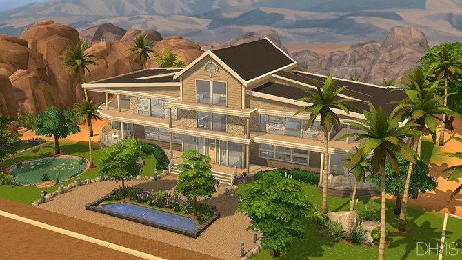 Sims 4 1824 Donhill drive, Beverly Hills house by Samuel at DH4S