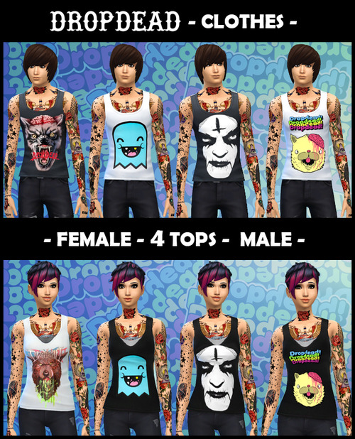 Sims 4 Dropdead Clothes at Gefa Sims