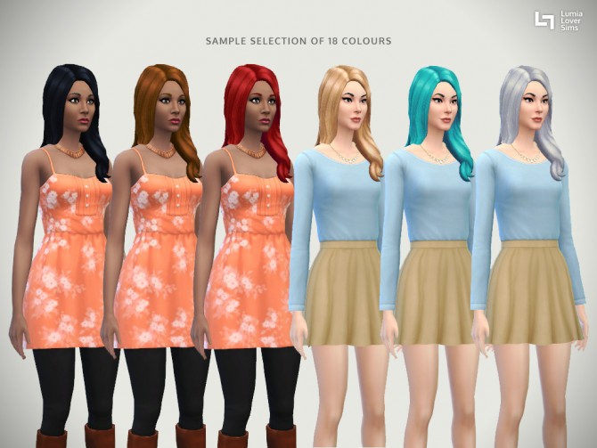 Sims 4 Ellie Hair mesh edit at LumiaLover Sims
