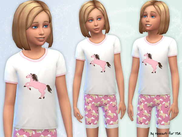 Sims 4 Horse Pyjamas by minicart at TSR