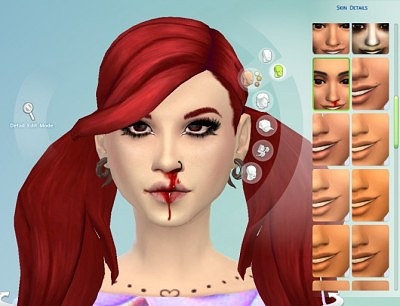 Nosebleed Skin Overlay at Jingleriot’s Sims