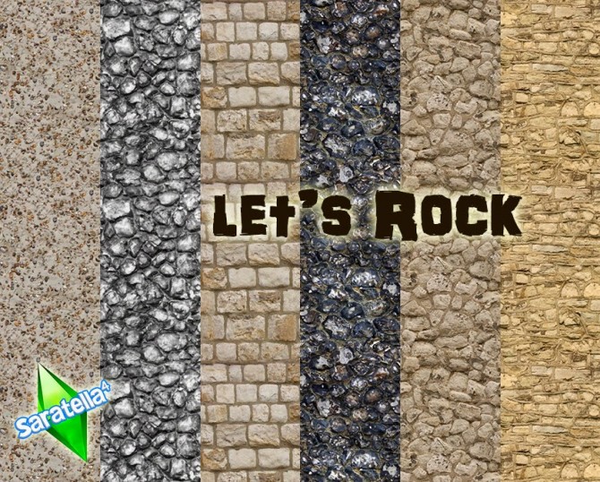 Sims 4 Lets Rock walls at Saratella’s Place