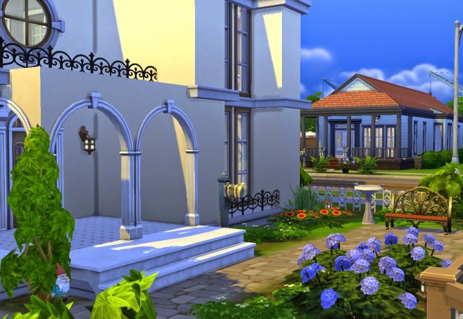 Sims 4 House for a provincial aristocrat at Architectural tricks from Dalila