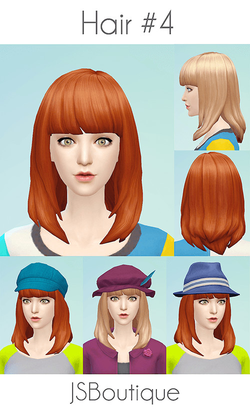 Sims 4 Hair #4 at JSBoutique