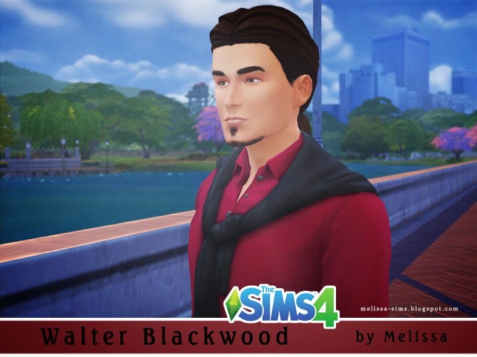 Sims 4 Walter Blackwood by Melissa Sims 4
