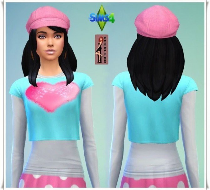 Sims 4 2 in 1 Heart Shirt at Annett’s Sims 4 Welt