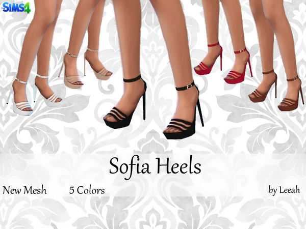 Sims 4 Sofia Heels by Leeah at TSR