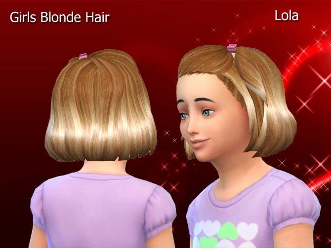 Sims 4 Real Blonde hair recolour by Lola at Sims and Just Stuff