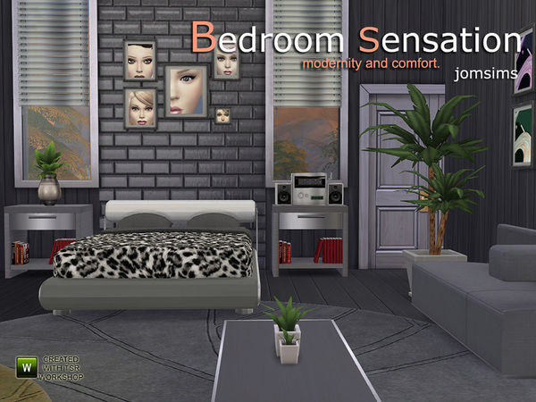 Sims 4 Bedroom Sensation by jomsims at TSR
