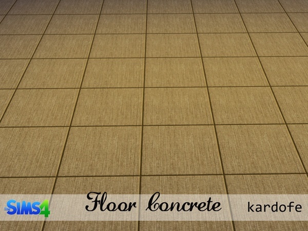 Sims 4 Concrete floors by kardofe at TSR