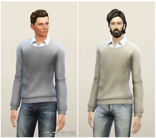 Sims 4 Basic Sweater W for males at Rusty Nail