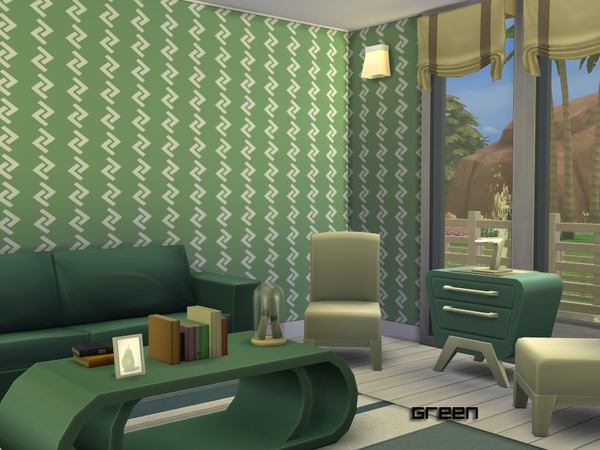 Sims 4 Zig Zag Walls by Degera at TSR