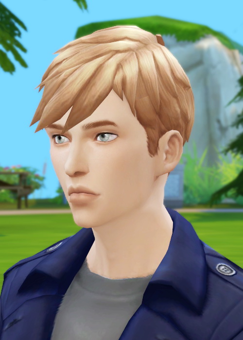 Sims 4 Redo of Male Hair #1 at JSBoutique