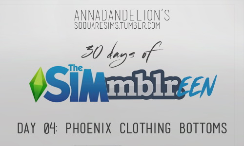 Sims 4 Phoenix bottoms at SqquareSims
