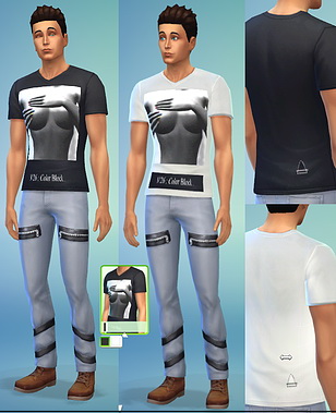 Sims 4 T shirt N26 at Splay