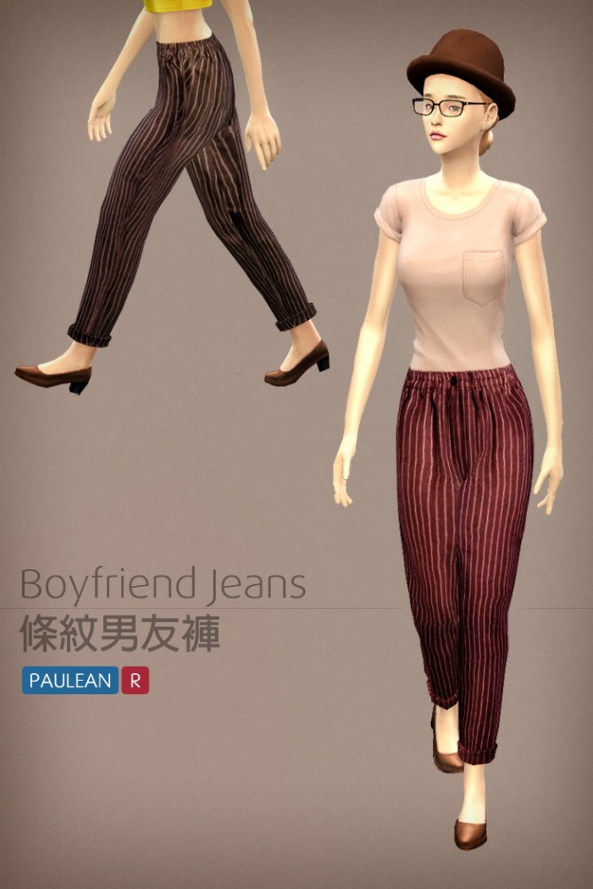 Sims 4 Boyfriend jeans at Paulean R