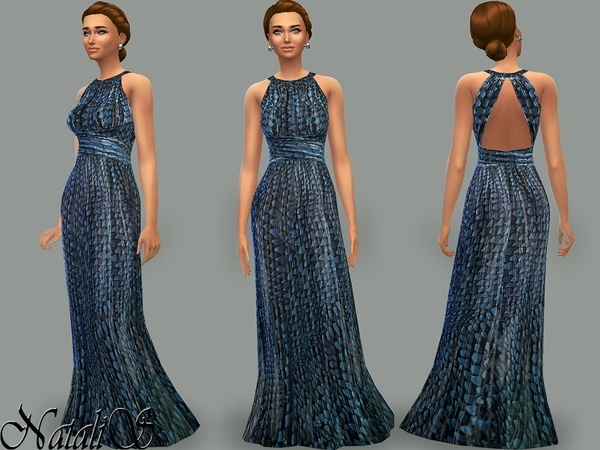 Sims 4 Resort gown by NataliS at TSR