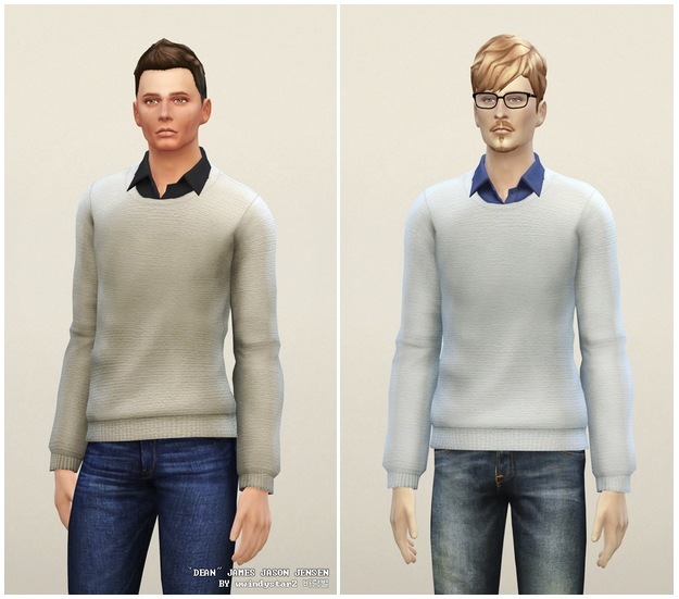 Sims 4 Basic Sweater B for males at Rusty Nail