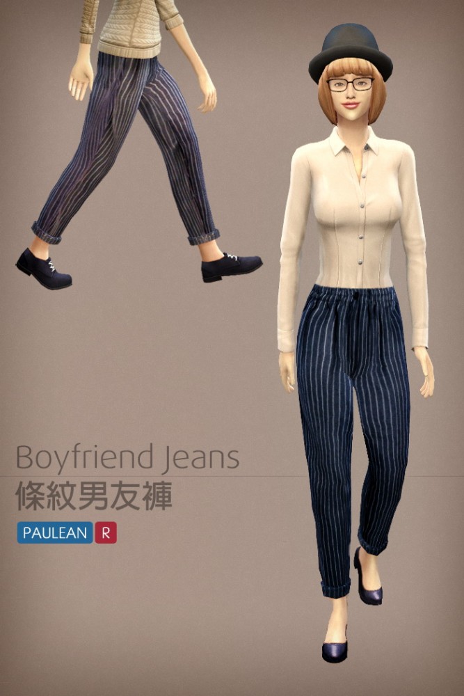Sims 4 Boyfriend jeans at Paulean R